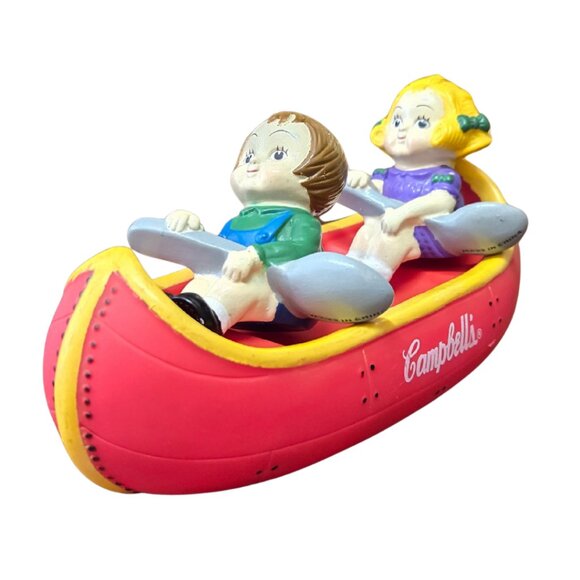 Campbell's Soup Kids Sitting In A Boat Vinyl Figures Bathtub Toy Promo 2004 - Picture 3 of 9